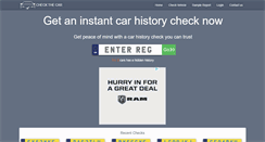 Desktop Screenshot of checkthecar.com